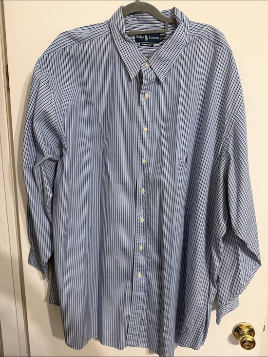 Ralph Lauren Other - Ralph Lauren Blue & White Striped Button-Down Shirt